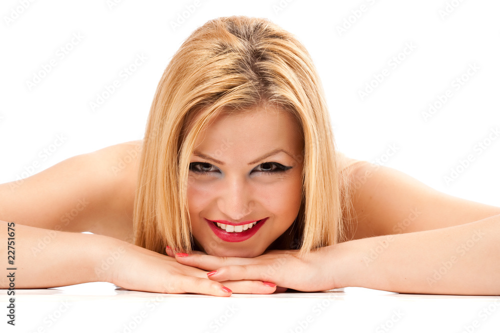 Fototapeta premium Beautiful lady closeup