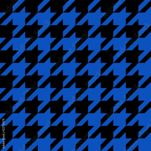 Blue Houndstooth Pattern
