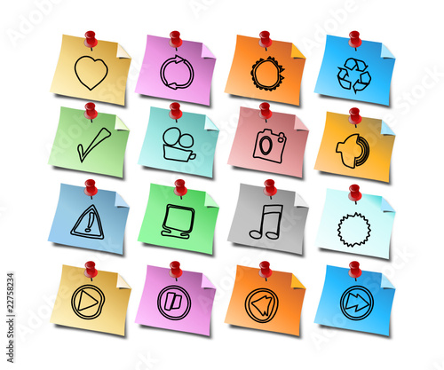 Web Icons, Sticky Notes serie 02