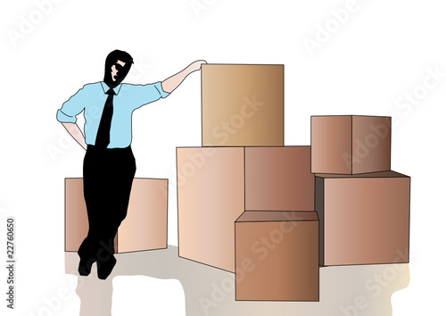 Unternehmer am Arbeitsplatz