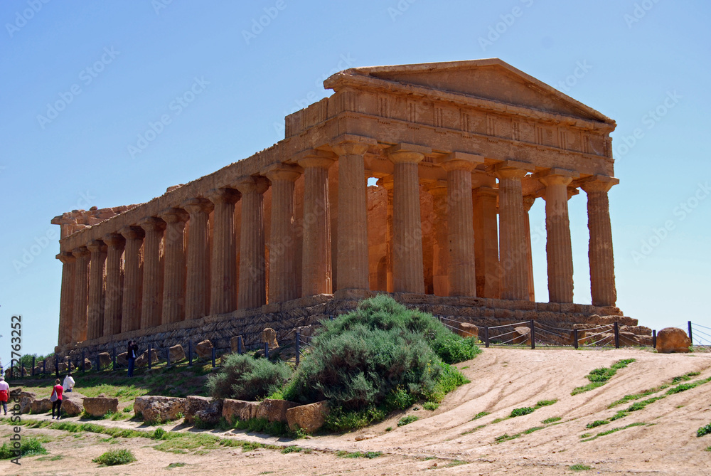 Famous Temple of the Greek civilization in Agrigento, Sicily