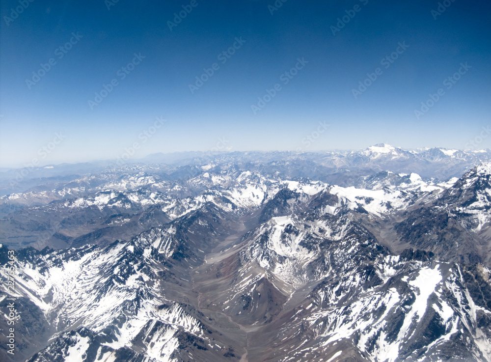Andes from an airplane