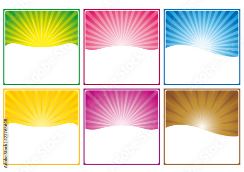 Banner web 6 colori