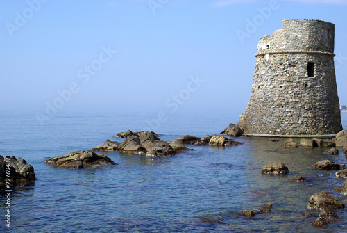 Saracen fortification along of Italian coast photo