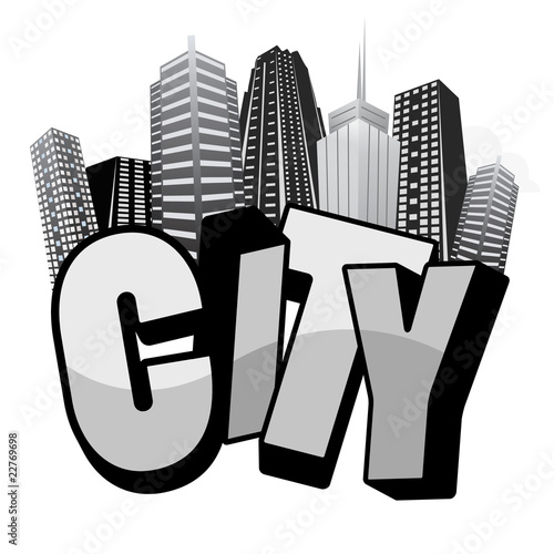 city typography design suitable fro cloth prints