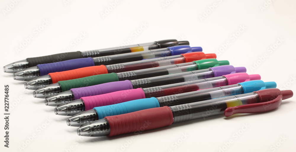 Fototapeta premium Multi colored gel pens