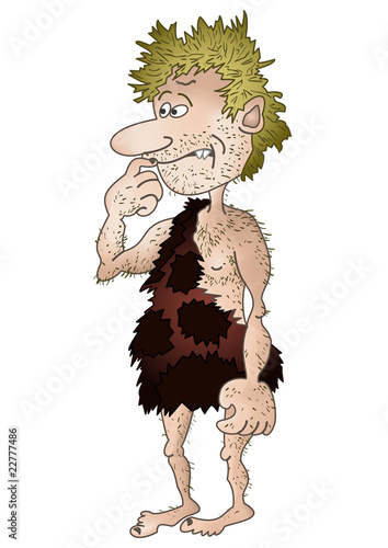 Prehistoric man, isolated