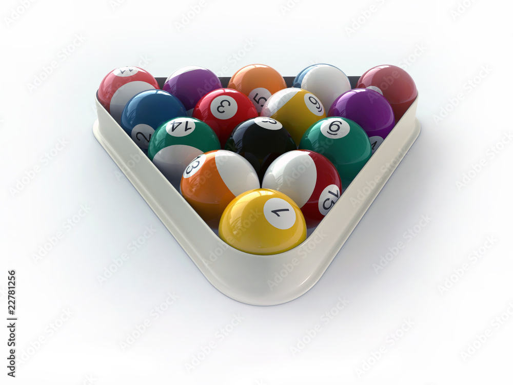 Naklejka premium Billiard