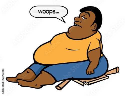 fat black guy