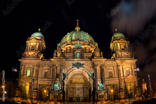 Night view on Berliner Dome, Germany