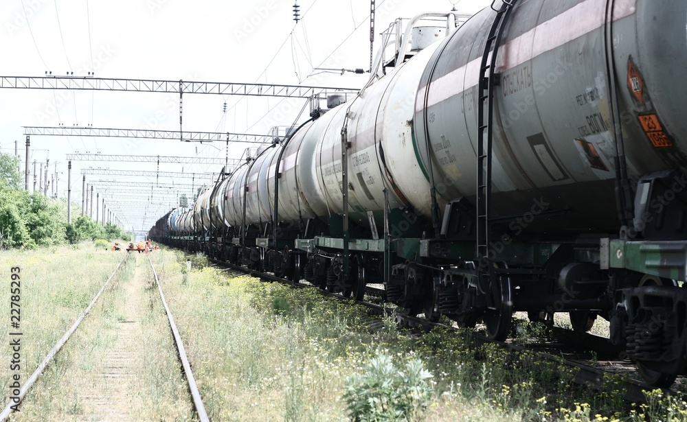 Naklejka premium поезд