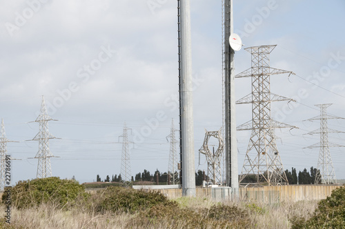 paesaggio industriale antenne radio photo