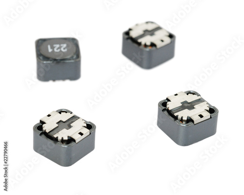 smd inductance,  electronics and computer component photo