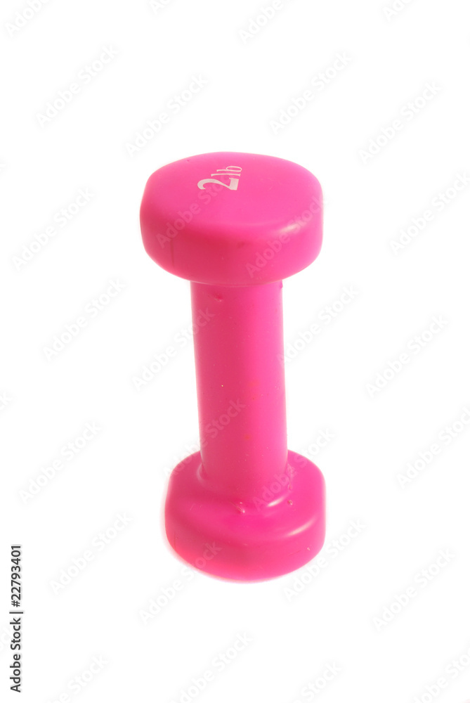 pink dumb-bell