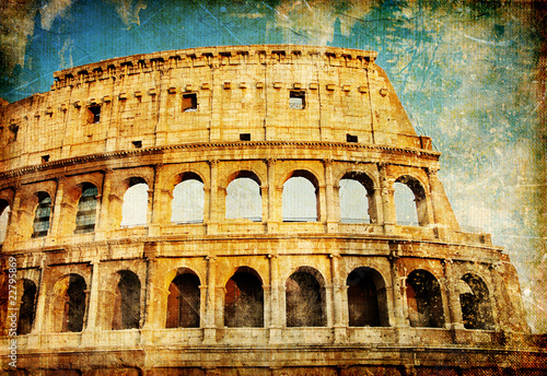 Colosseum - great Italian landmarks series photo