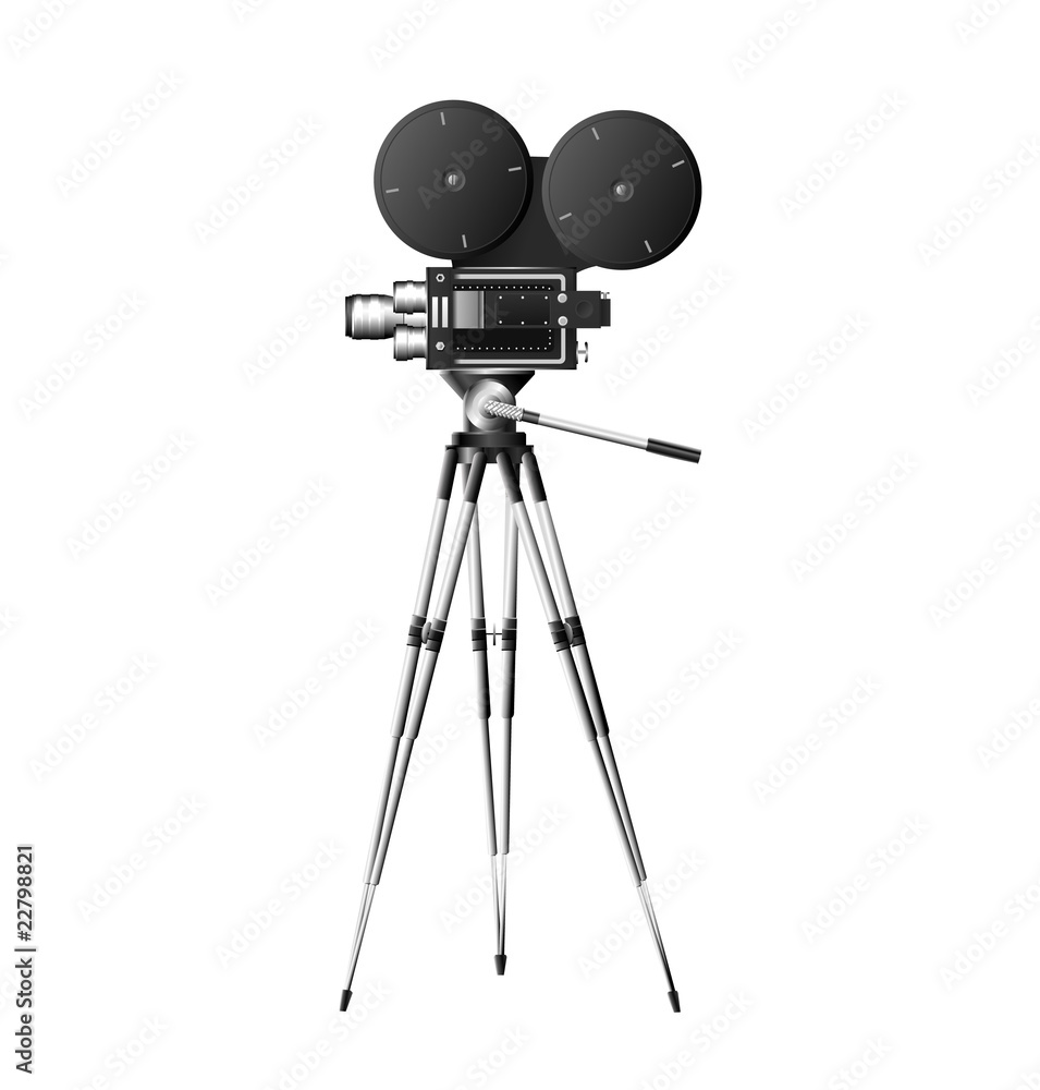 Obraz premium old movie camera