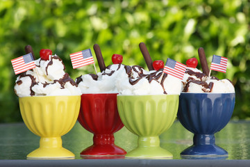 Icecream sundaes