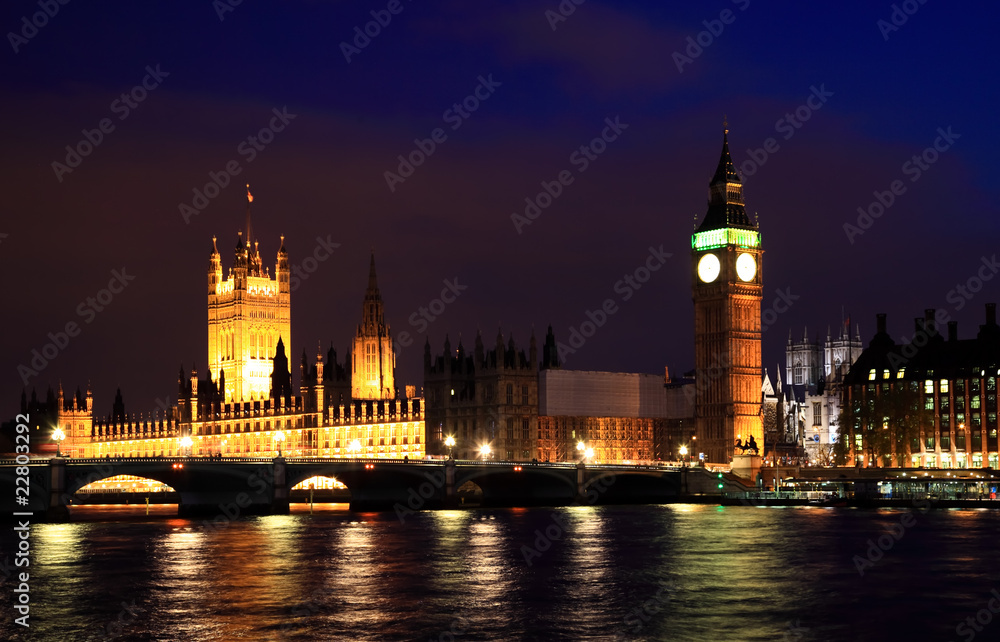 Big Ben and Westminster at night