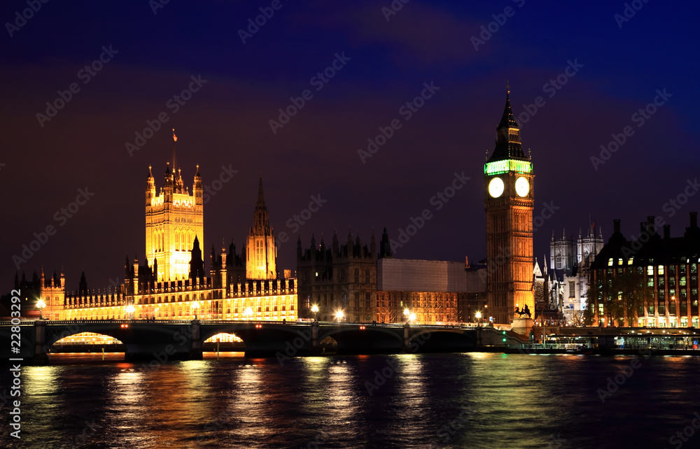 Fototapeta premium Big Ben and Westminster at night