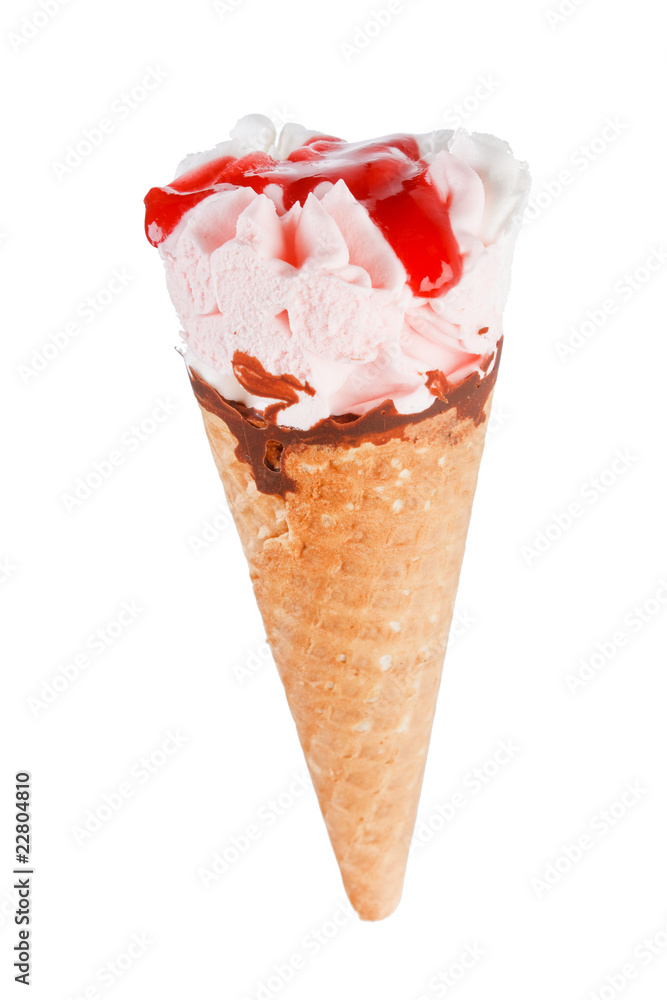 ice cream in the cone ice cream in the cone