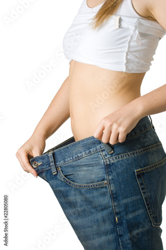 Woman in too big jeans © mathom