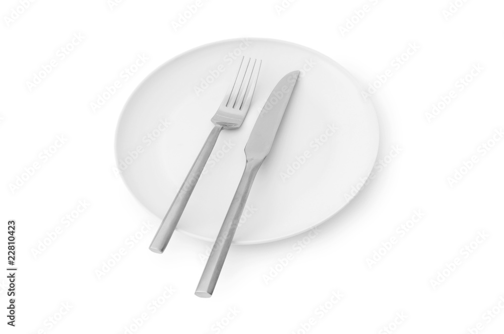 Set of utensils arranged on the table Set of utensils arranged on the table