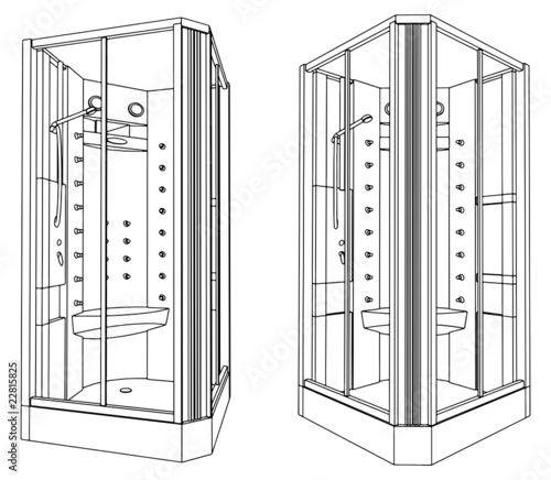 SPA Shower Jacuzzi Vector 03