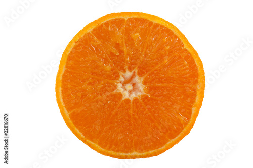 slice orange with hand made clipping path