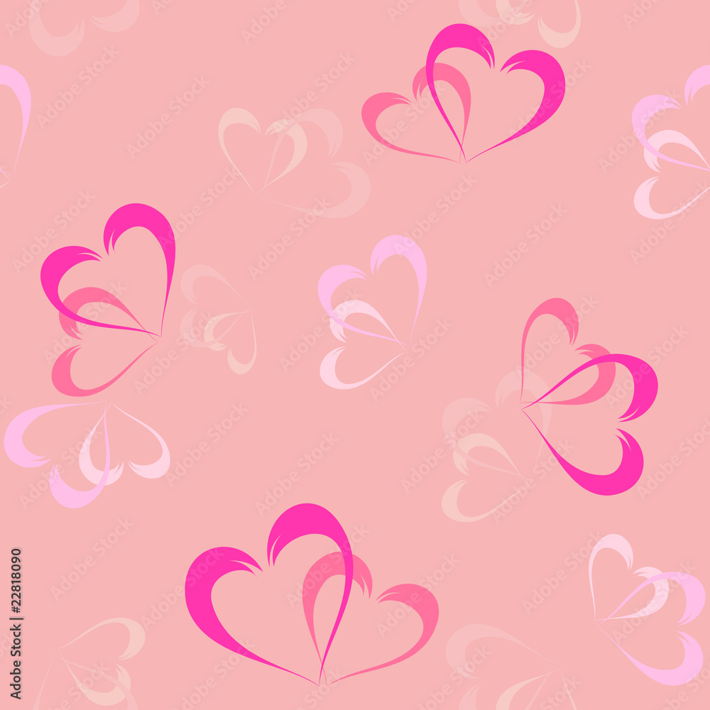 two hearts background