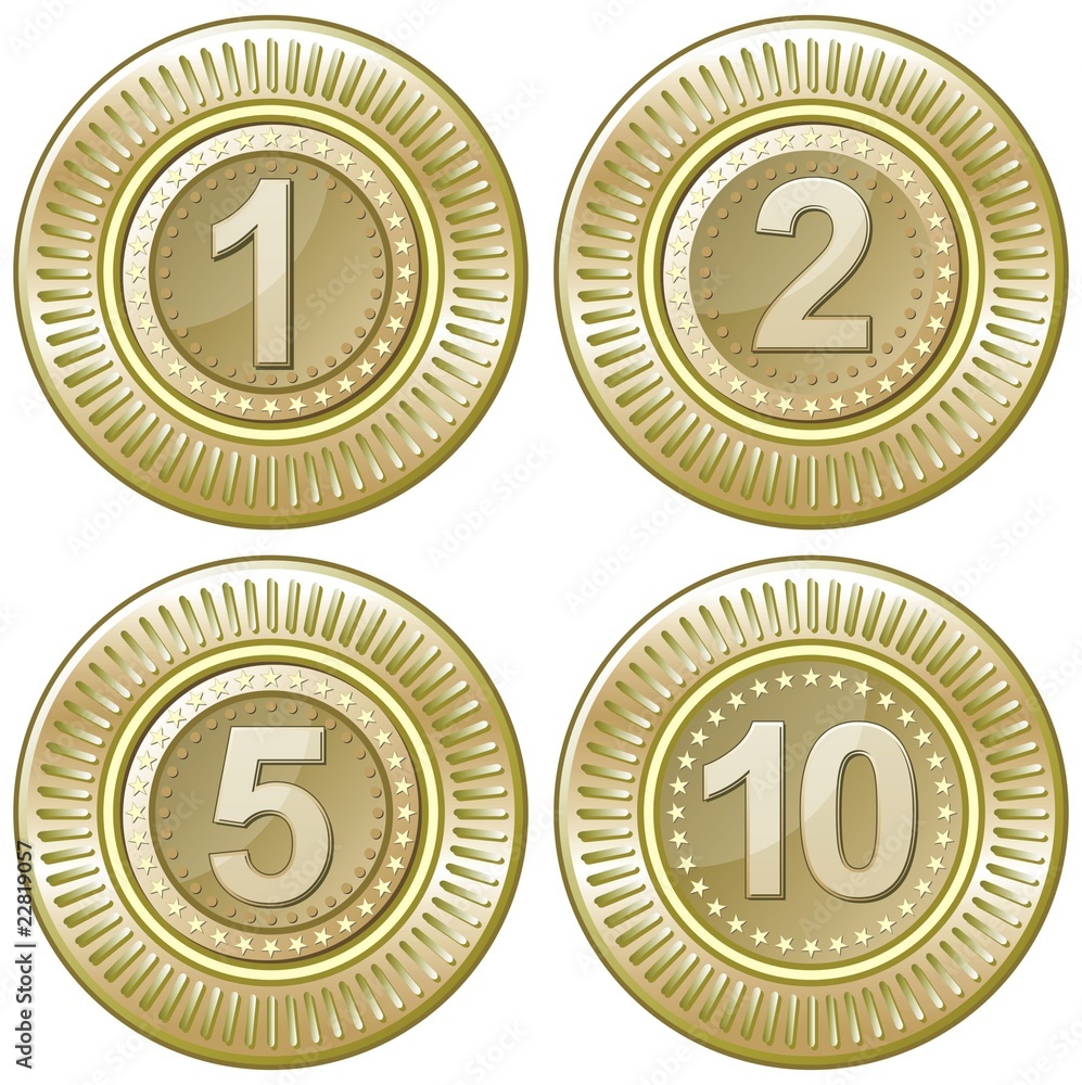 Fototapeta premium coins metal money