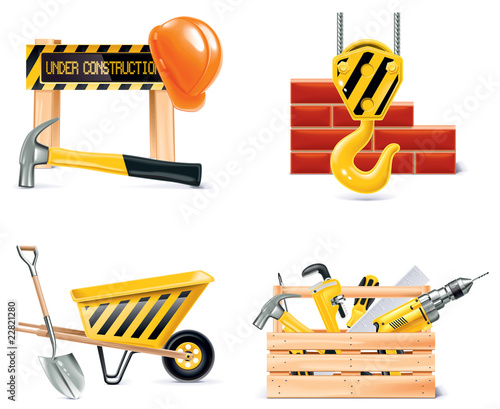 Vector Homebuilding & Renovating icon set. Part 4