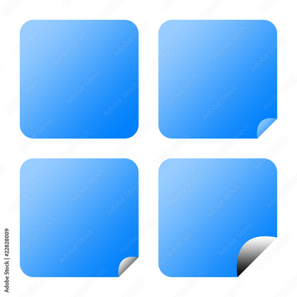 Blank blue buttons Blank blue buttons