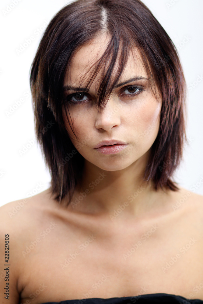 Closeup portrait of an attractive woman Closeup portrait of an attractive woman
