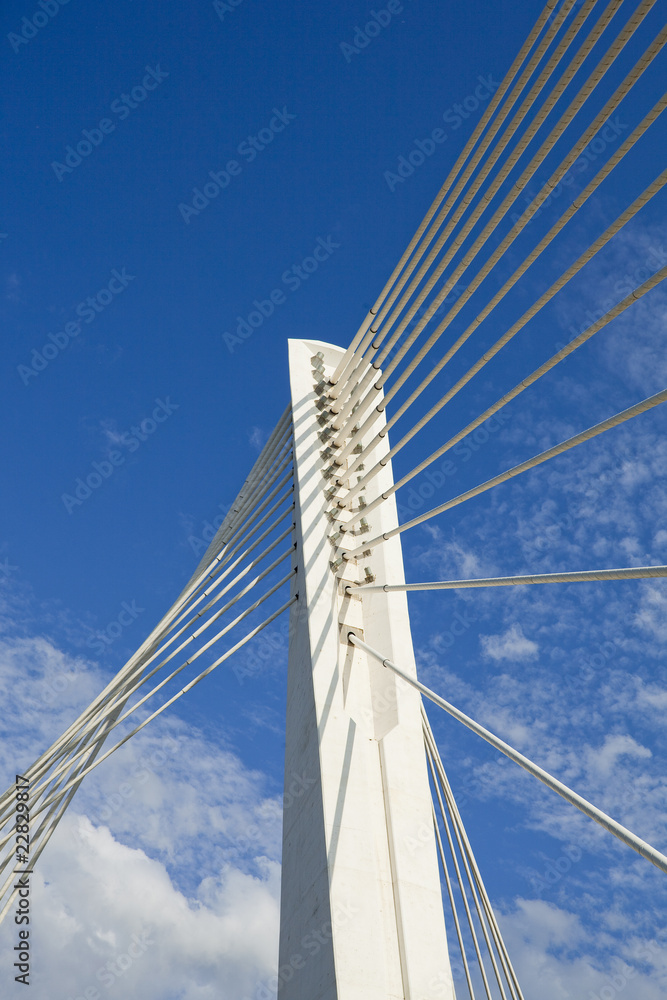 Abstract Detail of Millennium Bridge in Podgorica, Capital city Abstract Detail of Millennium Bridge in Podgorica, Capital city