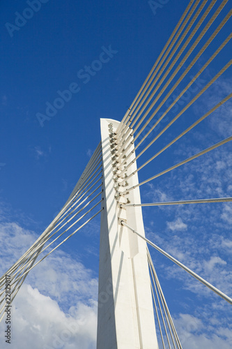 Abstract Detail of Millennium Bridge in Podgorica, Capital city