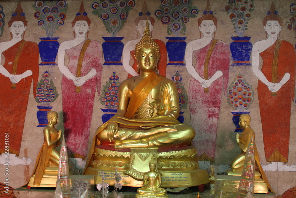 buddha, Ban Yang, Borabue, Mahasarakam,  North-East of Thailand