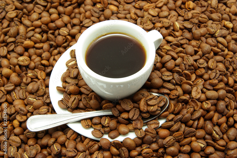 Fototapeta premium white cup with coffee