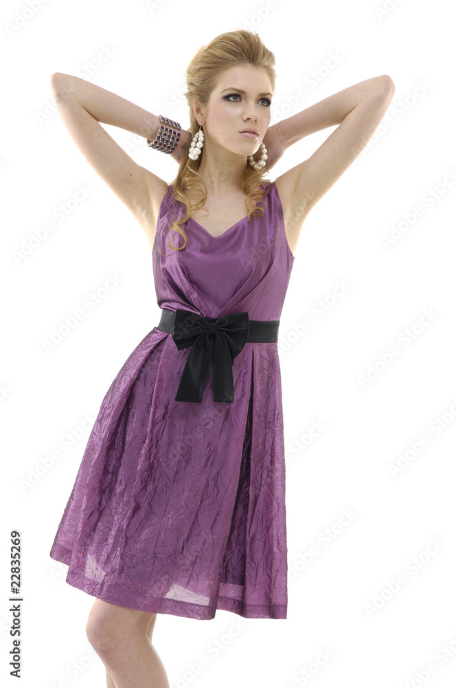 Portrait of a styled professional model. Portrait of a styled professional model.