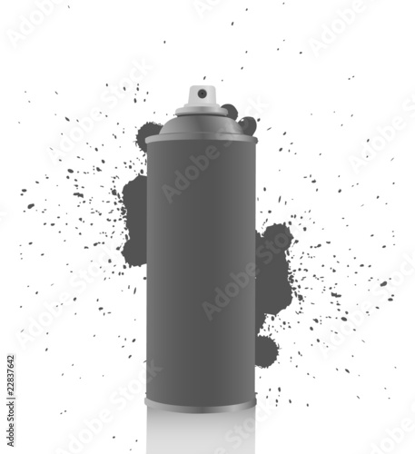 Gray spray tin