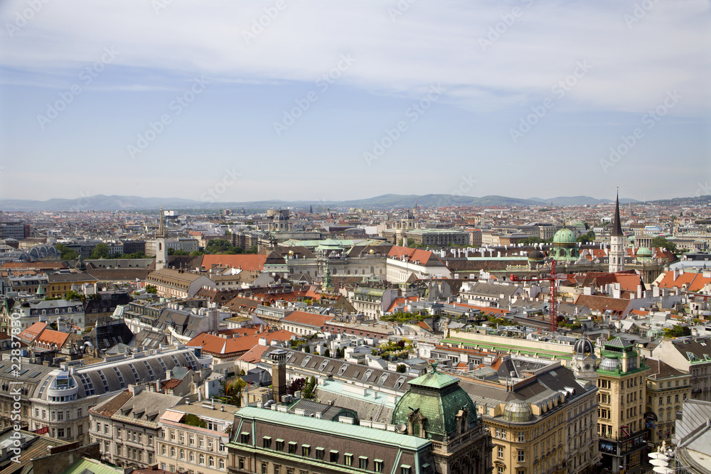 outlook over Vienna from st. Stephen cathedral