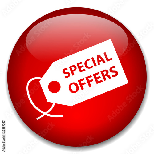 SPECIAL OFFERS web button (online deals shopping web)