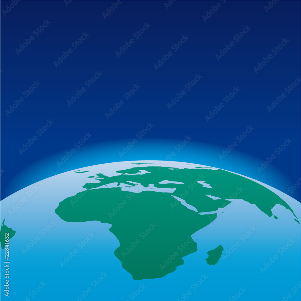 Globe AFRICA concept icon web internet vector illustration