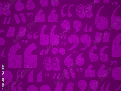Magenta Speech Marks Vector
