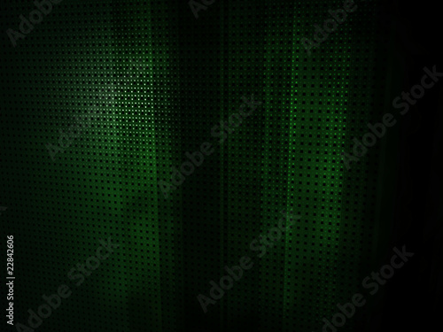 Dark Green Geometric Back