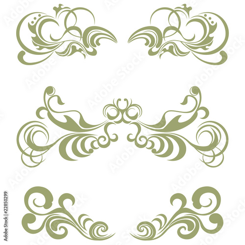 Floral elements set
