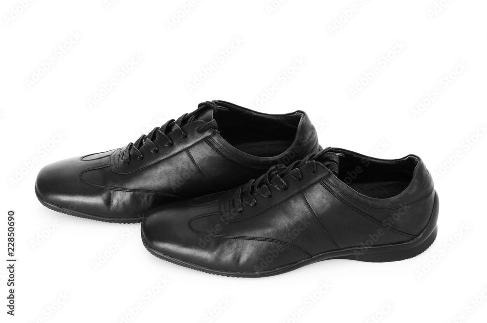 Male shoes isolated on the white background Male shoes isolated on the white background
