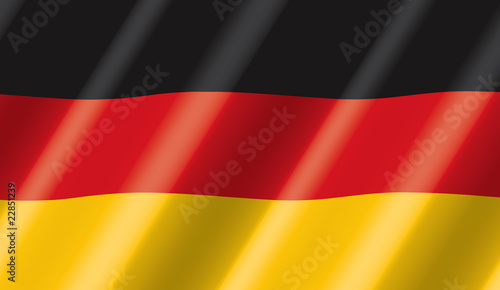 German Flag Flowing