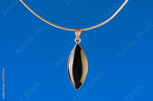 Pendant against colour gradient background