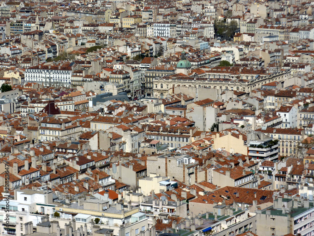 Roofs at Marseilles, France