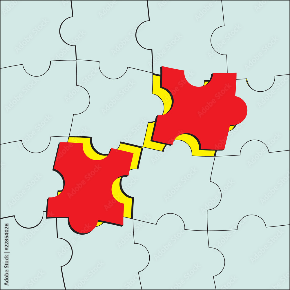 Obraz premium Vector puzzle.